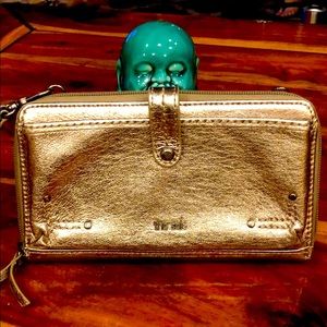 Gold foiled Fun Wristlet wallet! 4.6x8 wallet